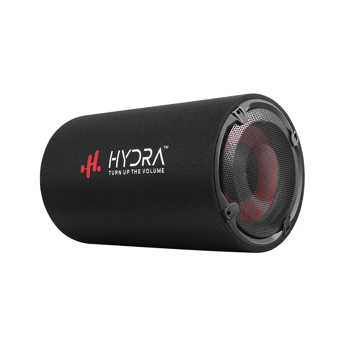 Hydra HY-SONIC 12ABT 12 Inch Active Round car Basstube with inbuilt amplifier Subwoofer (Powered , RMS Power: 550 W)