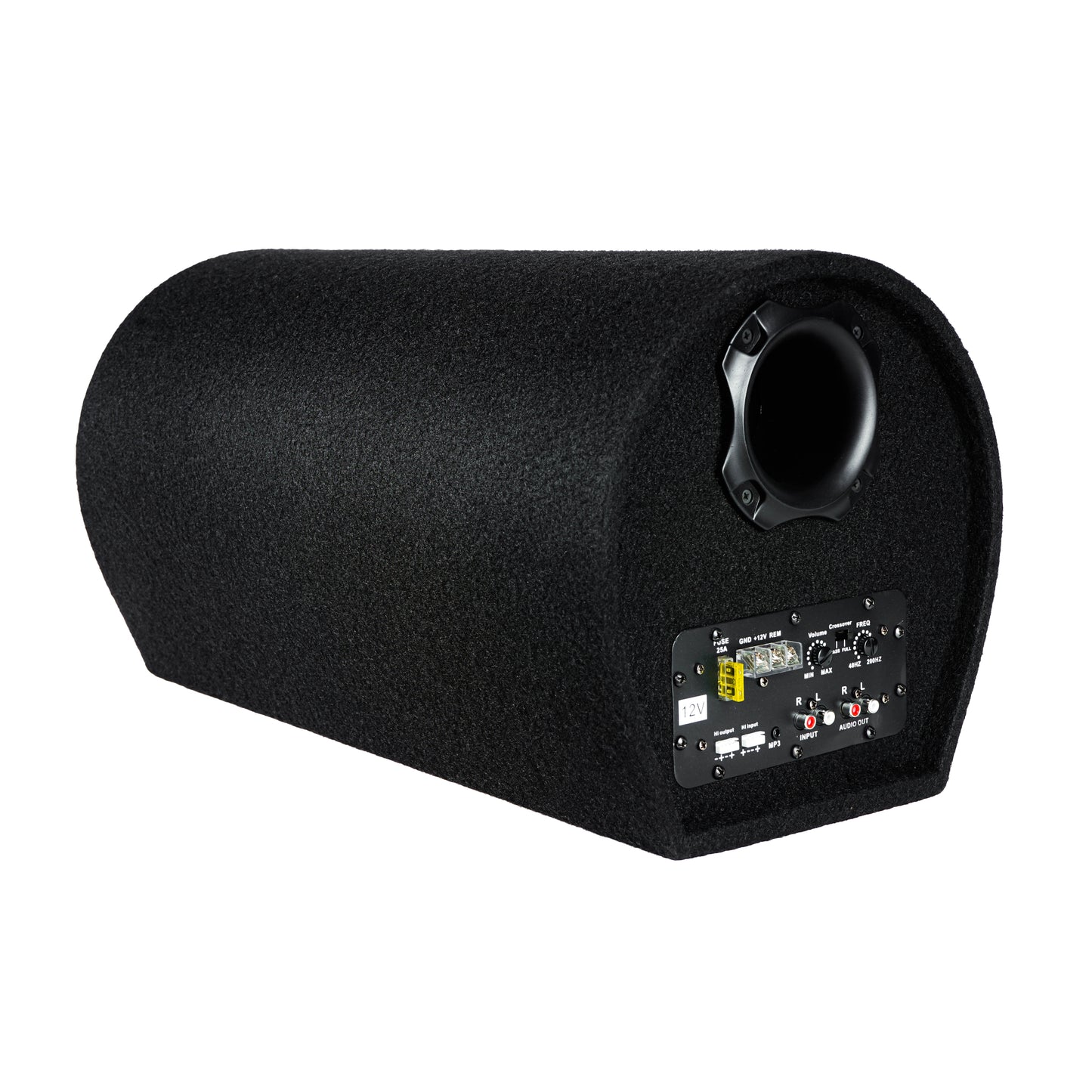 Hydra HY-SONIC-12ABT 12 inch Active car Bass tube with inbuilt imported amplifier Subwoofer (Powered , RMS Power: 550 W)