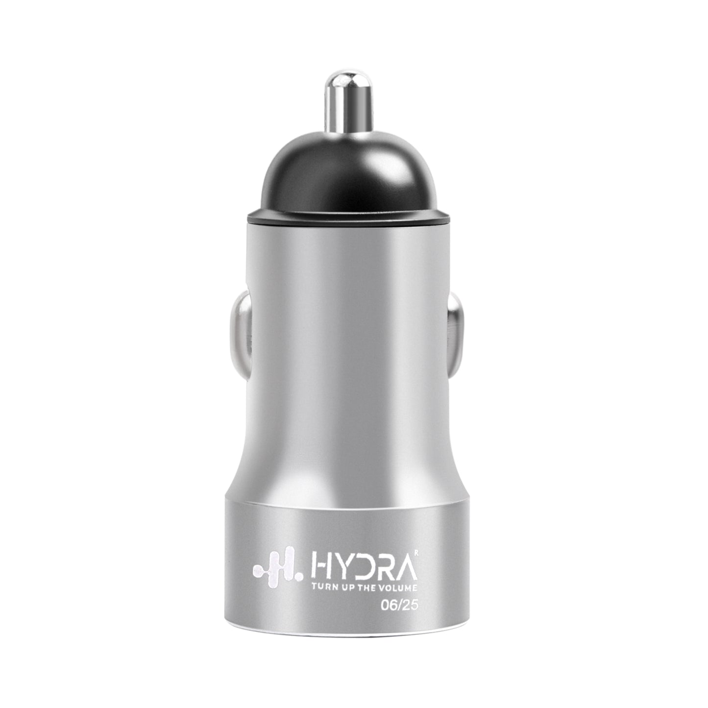 Hydra 40 W Turbo Car Charger  (Silver)