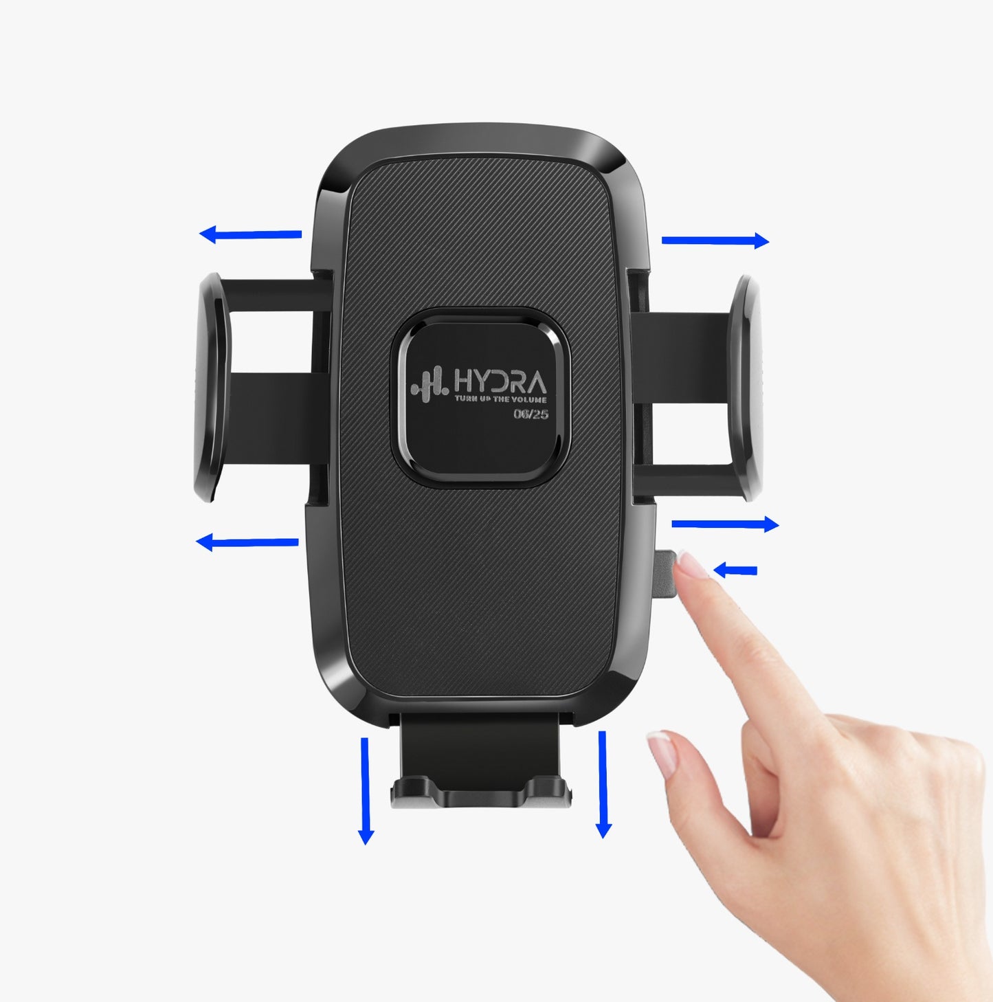 Hydra Car Mobile Holder for Dashboard, Windshield  (Black)