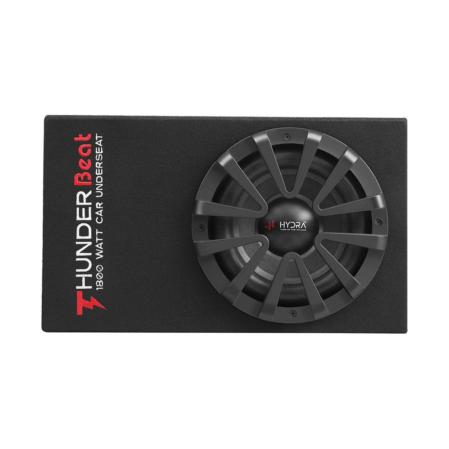 HYDRA THUNDER-BEAT 1800W - 8 Inch Imported Compact Under-Seat Car Subwoofer (Powered)