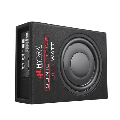 Hydra SONIC DRIVE 1800 WATT 10 INCH IMPORTED UNDER SEAT FOR CAR Subwoofer  (Powered , RMS Power: 300 W)