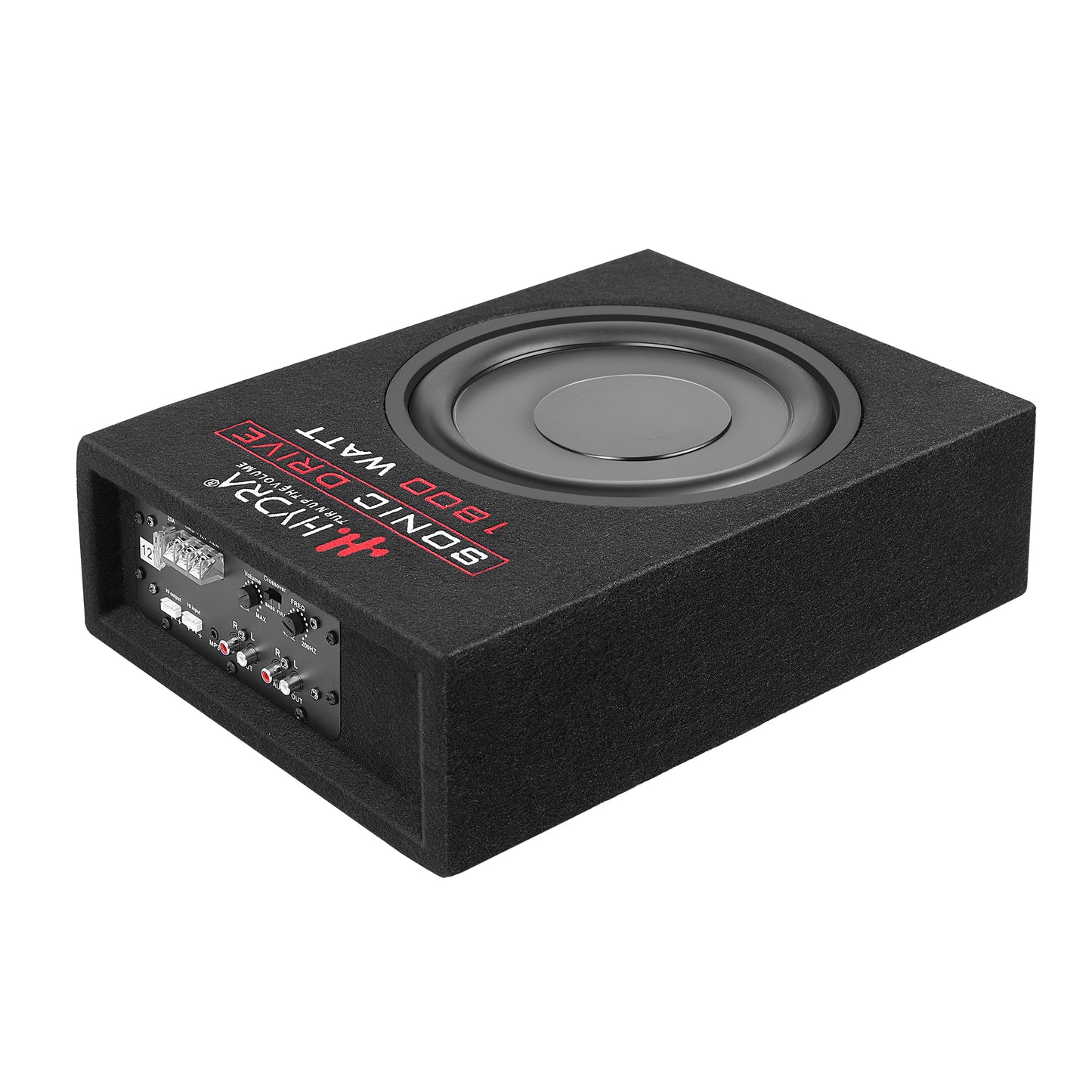 Hydra SONIC DRIVE 1800 WATT 10 INCH IMPORTED UNDER SEAT FOR CAR Subwoofer  (Powered , RMS Power: 300 W)
