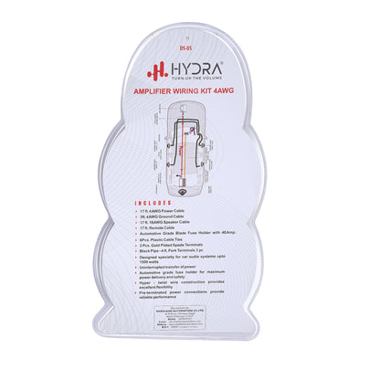 Hydra T 7 CAR SUBWOOFER APLIFIER WIRING KIT 4 AWG Mono Class AB Car Amplifier